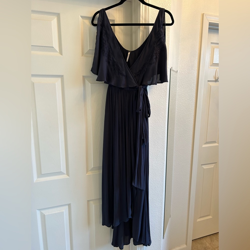 Free People Fiona Midnight Wrap Maxi Dress